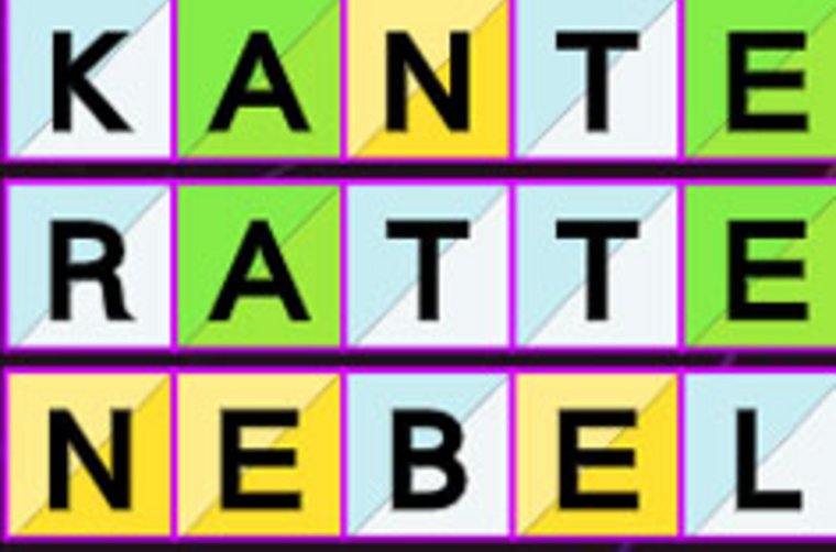 Wordle Worträtsel bei Boomer.at