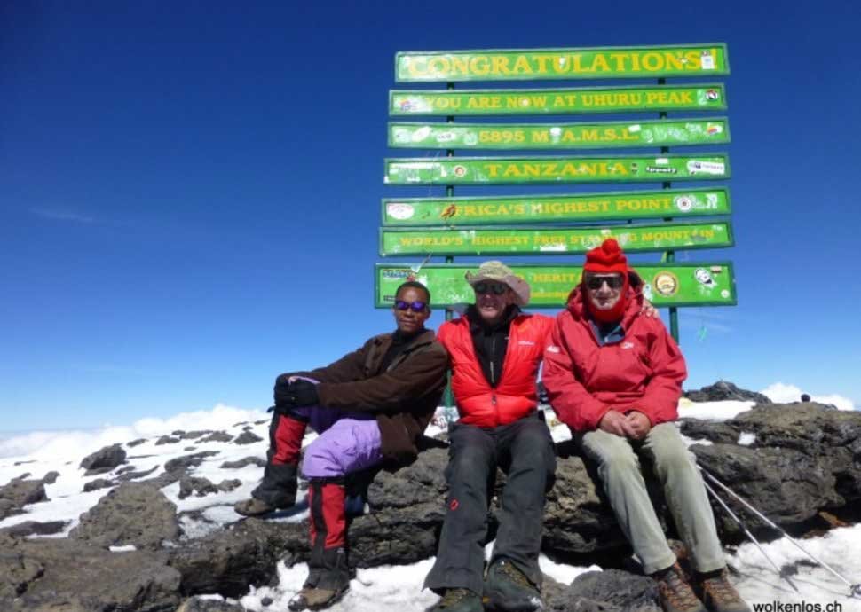 Mit 78 Jahren auf den Kilimanjaro gestiegen