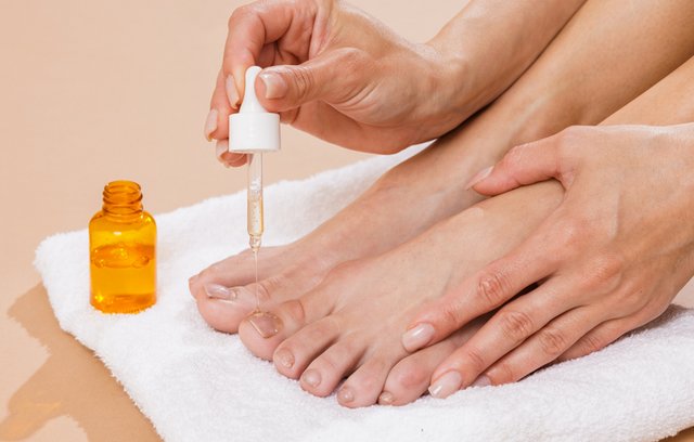 Verfärbte Fussnägel