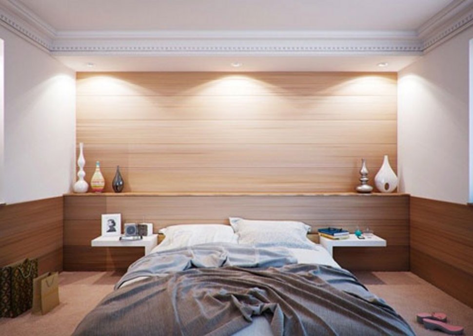 Warme Farben, klare Linien und kaum Ablenkung – so könnte ein Wolf-Schlafzimmer aussehen.