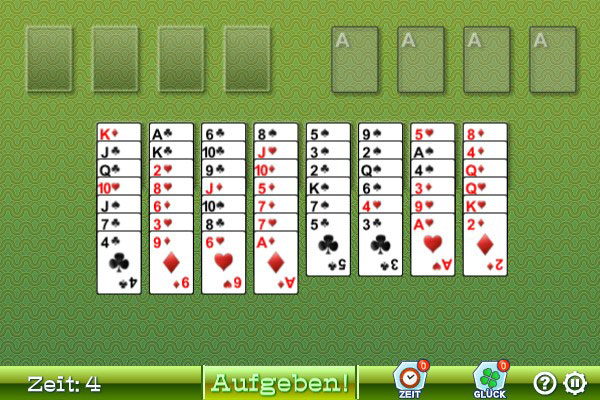 FreeCell Solitaire spielen bei Boomer.at